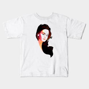 Lana Del Ray Long Hair Kids T-Shirt